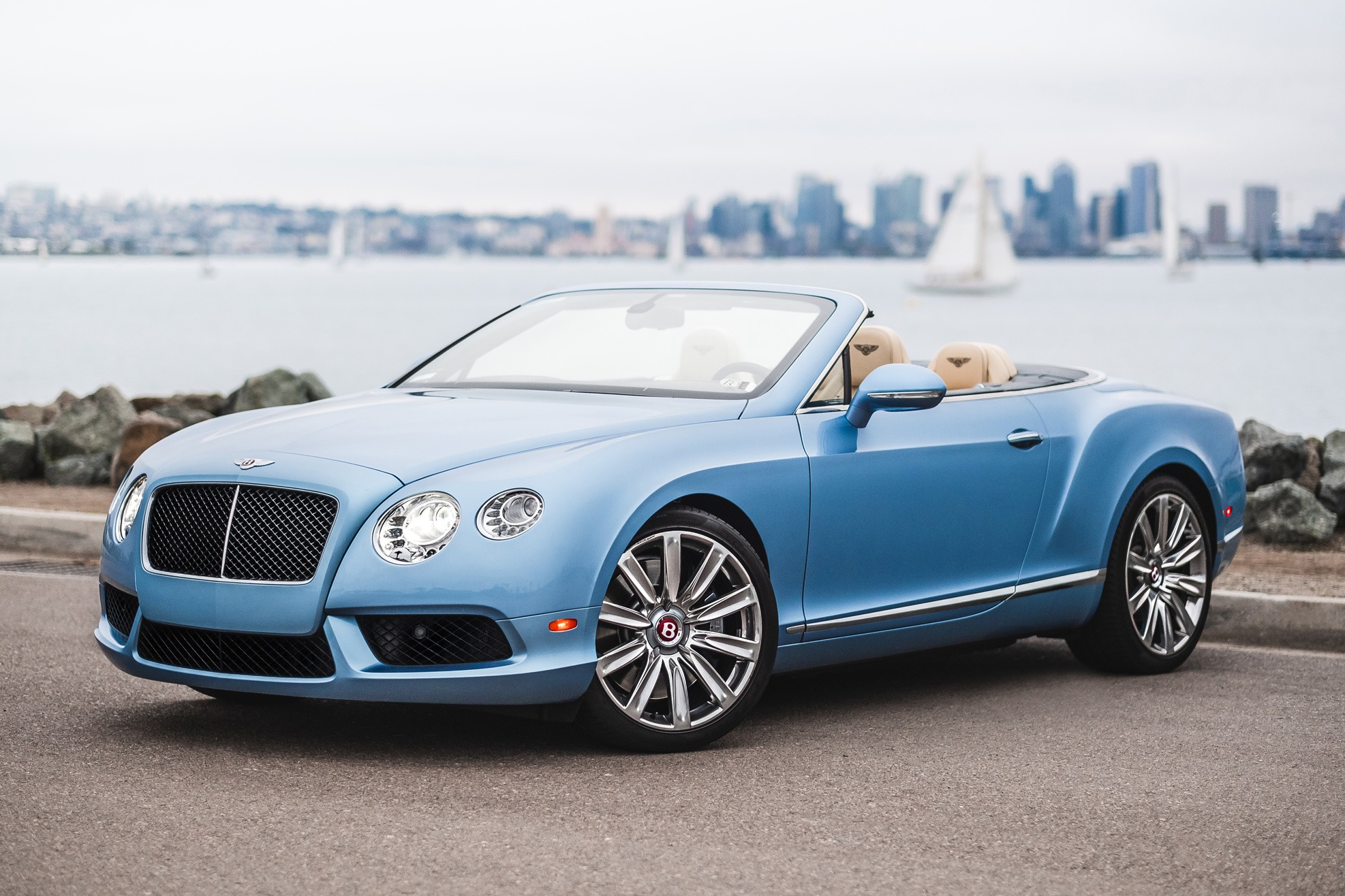 Bentley Continental GT-S (Baby Blue) Rental in San Diego - Exotic Car